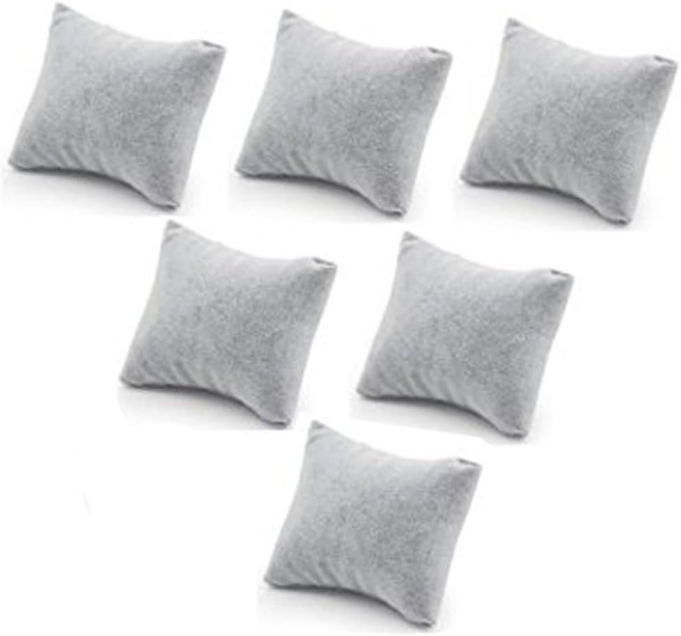 6 Pzas Almohadillas Terciopelo para Joyas Hogar Tienda
