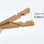 50 Pinzas Madera Dorado Mini para Fotos Arte Manualidades