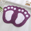 Tapete baño antideslizante microfibra 16x24pulg morado