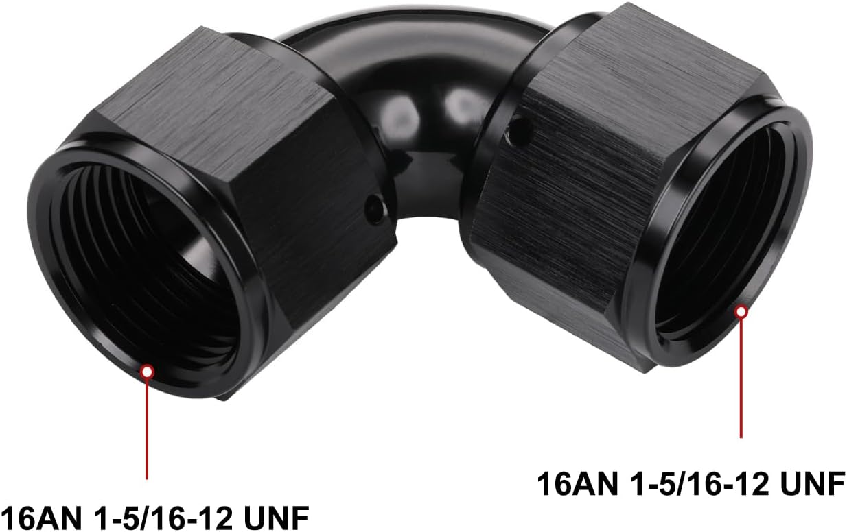 Acoplador giratorio 16AN hembra aluminio negro