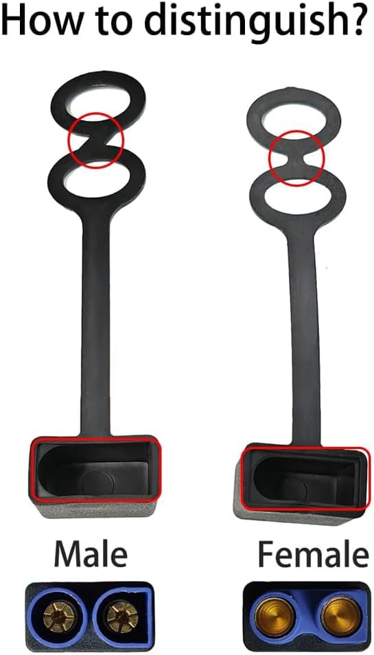 5 Taps Polvo EC5 Conector Hembra Tapa Impermeable Batería Solar