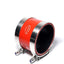 Manguera silicona 4 capas reforzada 9.53cm turbo rojo