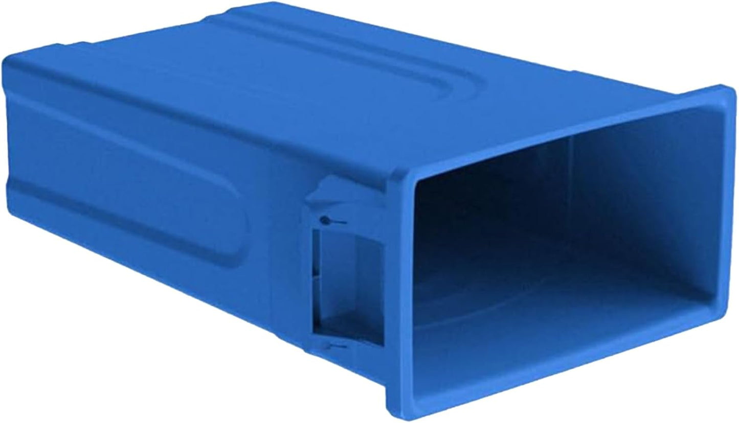 Contenedor reciclaje plástico 23gal perfil delgado azul