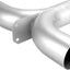 Codo escape universal tubo Y aluminizado 5"