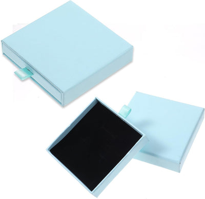 2 Cajas Regalo Joyería Cuadradas 3.1x3.1"