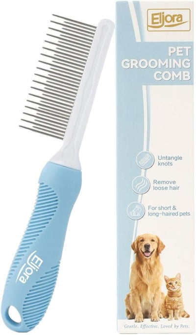 Peine mascotas acero inox antideslizante pelo corto y largo