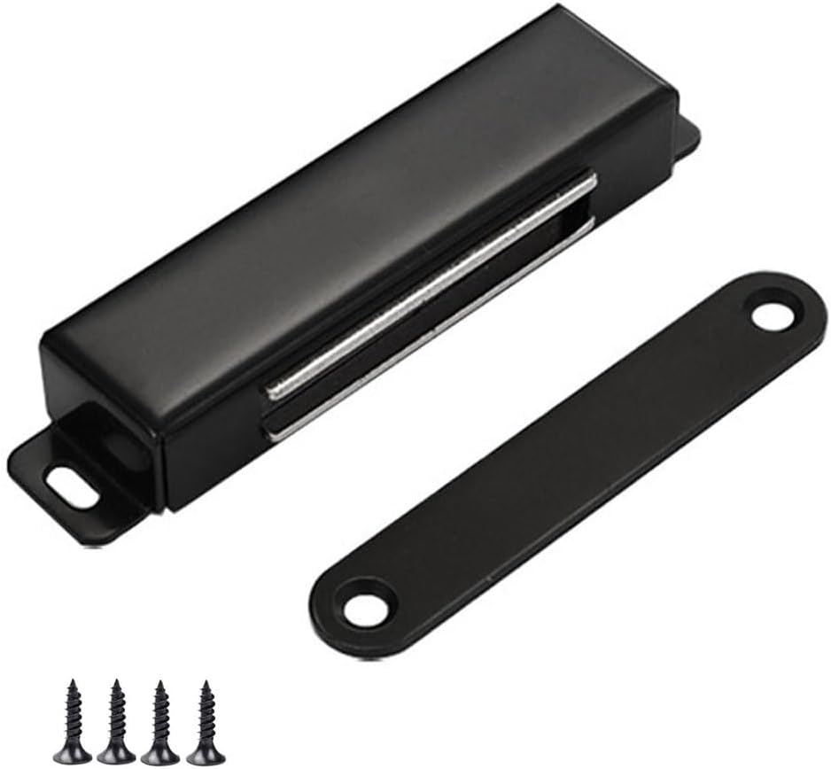 Pestillo magnético acero inox para puerta 70lb color negro