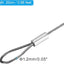 Cable seguridad 8pulg set 4 luces acero inox doble bucle DJ