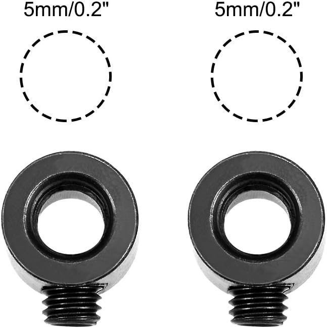 Tope taladro 0.197pulg acero carbono negro paquete 2