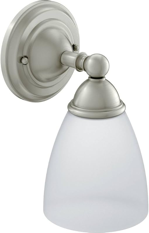 Accesorio baño doble montaje con luz vidrio esmerilado