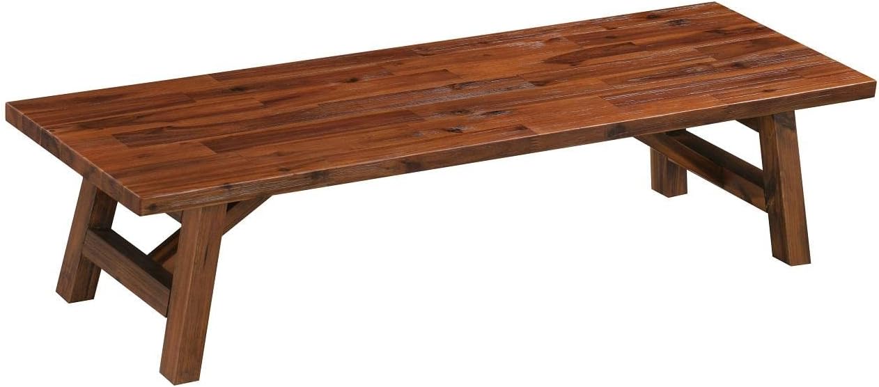 Mesa para planta cepillo alambre castaño