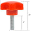 Kit 8 perillas T Jeep Wrangler 07-24 color rojo