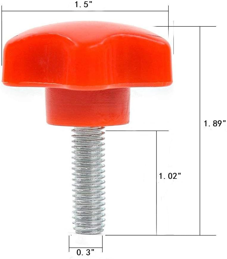 Kit 8 perillas T Jeep Wrangler 07-24 color rojo