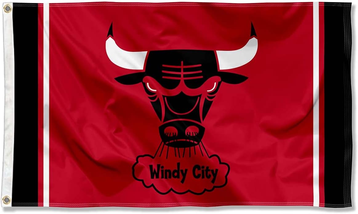 Bandera Chicago Bulls vintage para interiores y exteriores