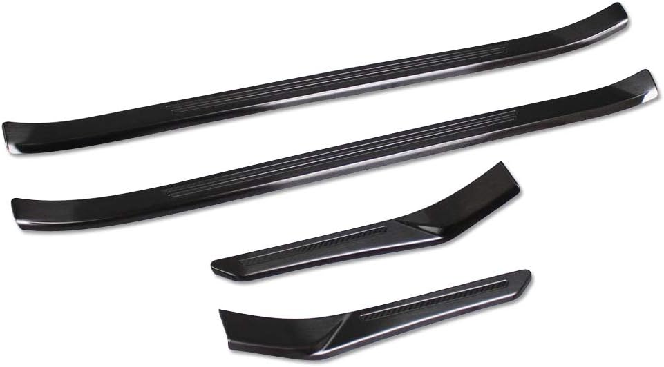 Cubierta umbral puerta Subaru Forester acero inox negro