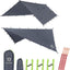 Toldo campamento ultraligero impermeable 12x12ft gris