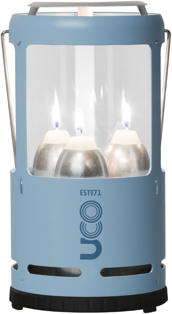 Farol velas exterior con 3 velas larga duración