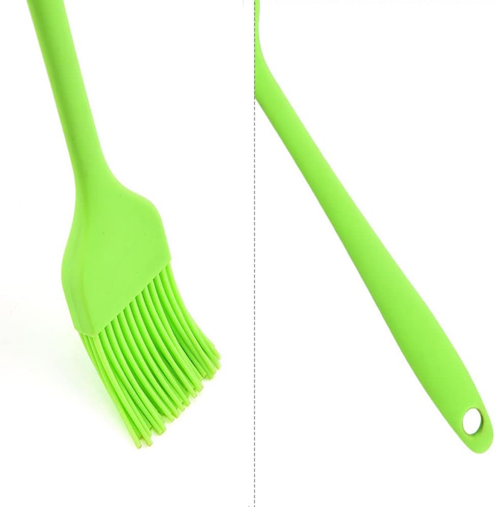 Cepillo silicona para barbacoa cocina hornear 3unid rojo