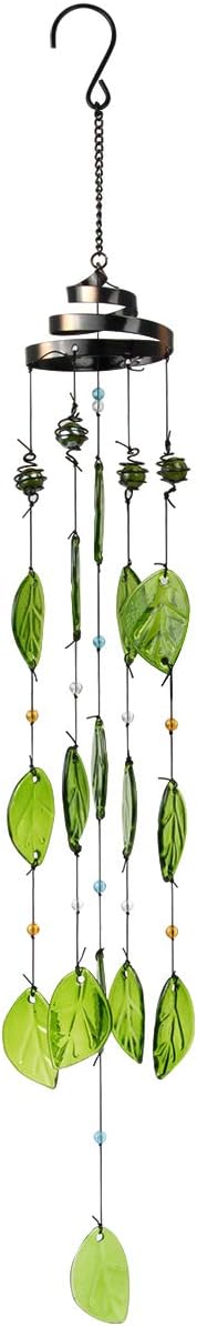 Campanillas viento vidrio hechas a mano 32" jardín