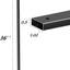 51 Balaustres Metal Rectangulares 32-1/4" Barandilla Terraza