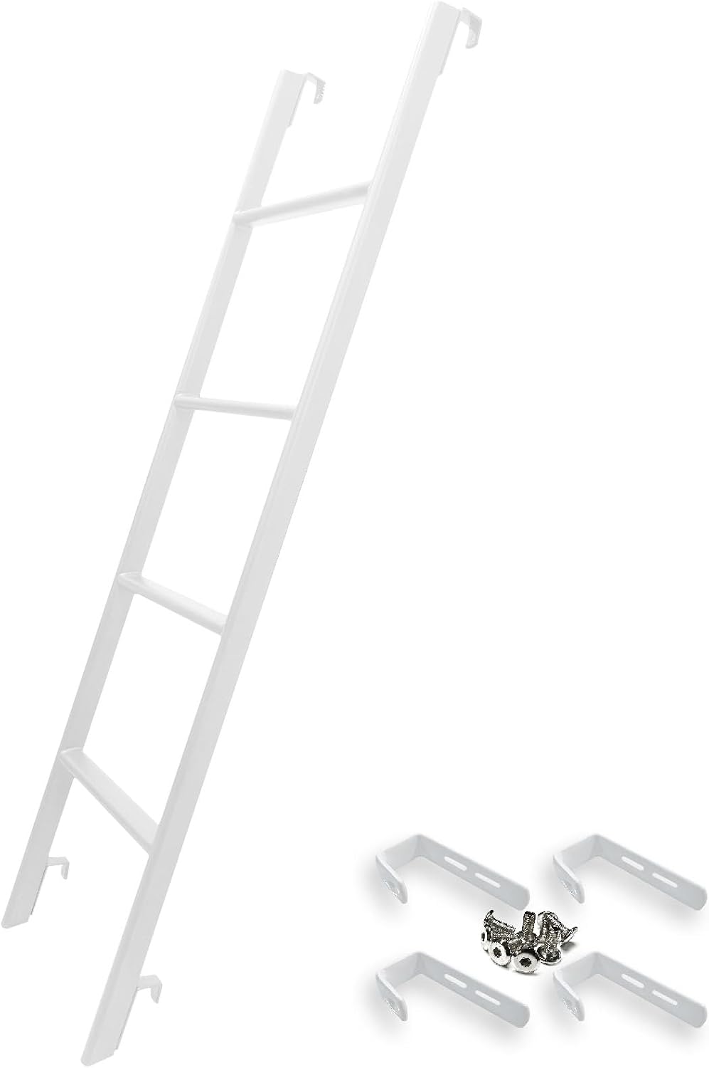 Escalera litera acero 50/60/72pulg con ganchos antiderrap