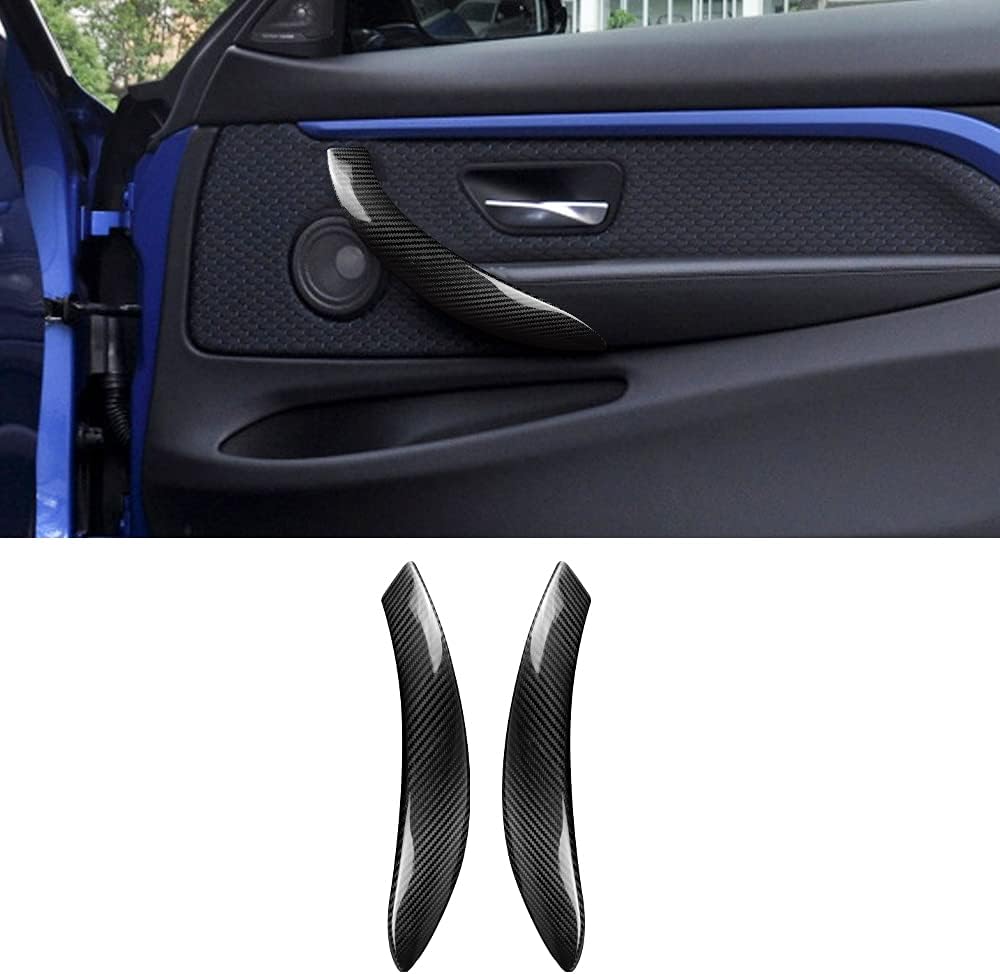 Cubierta manija puerta BMW Serie F30 F31 fibra carbono