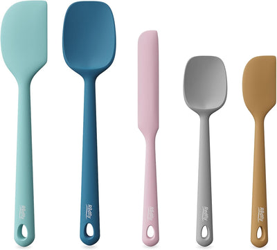 Set 5 Espátulas Silicón Grado Alimenticio Antiadherente