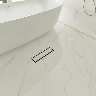 Drenaje ducha lineal 12" acero inox SUS304 negro