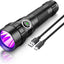 Linterna UV 395nm 10W 2 modos detector orina mascotas