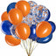 Globos azules y naranja 12pulg pack 50 para bodas y fiestas
