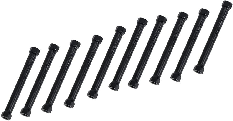 Columna espaciadora aluminio M3x50mm 10 Pzas negro