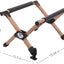 Soporte enfriador plegable aluminio madera nogal ajustable