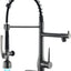 Grifo cocina acero inox negro LED llave única pulverizador