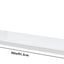 Estantes flotantes madera pino 36" dorado y blanco