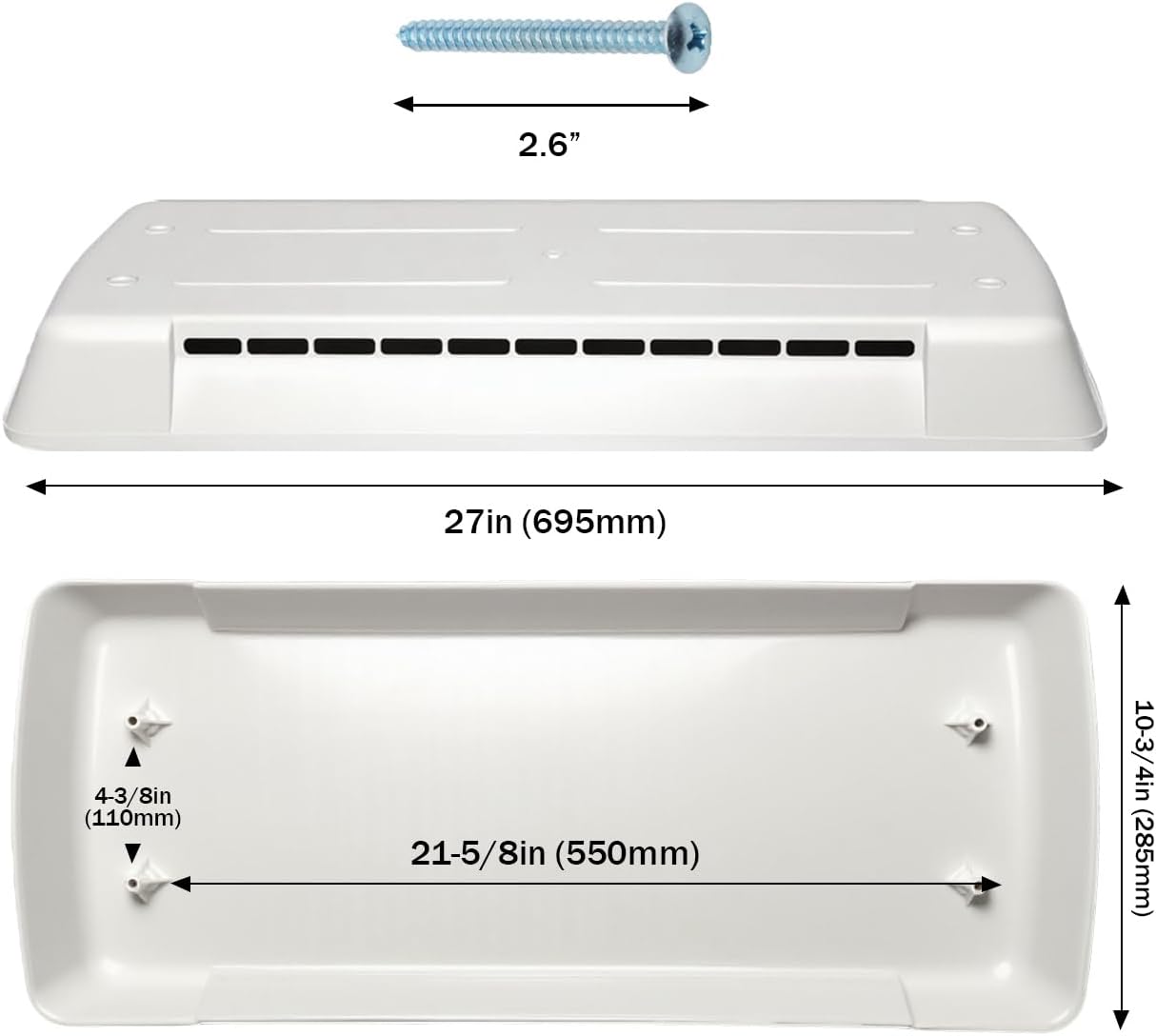 Cubierta ventilación refrigerador casa rodante Dometic