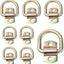 8 Anclajes Amarre Anillo 1/2pulg Clip Atornillado Remolque