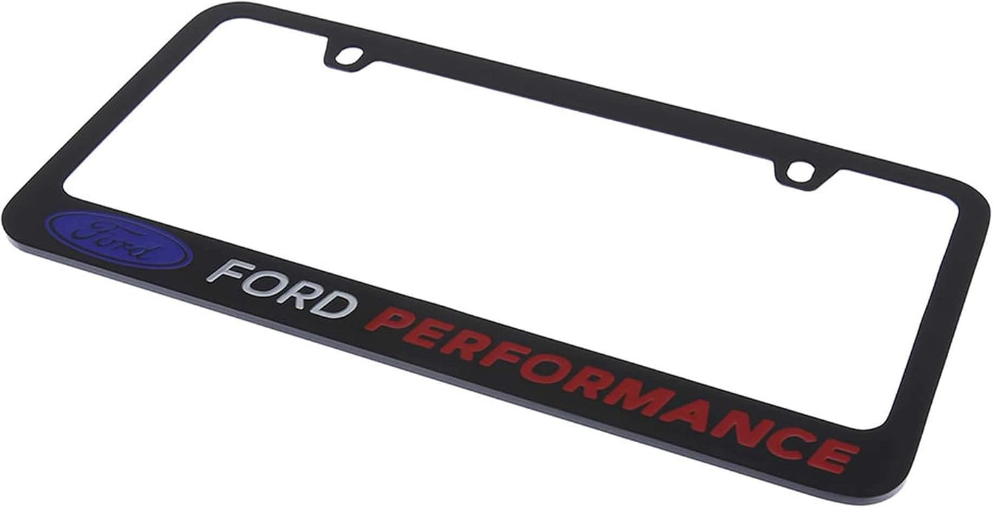 Marco matrícula grabado Ford Performance negro