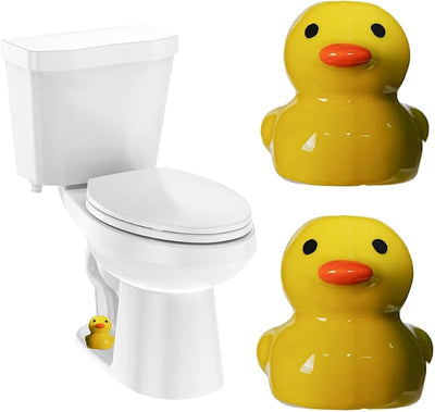 2 Tapas Cerámica Inodoro Forma Pato Decorativas