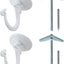 2 Ganchos Techo 1.5" Resistentes con Accesorios