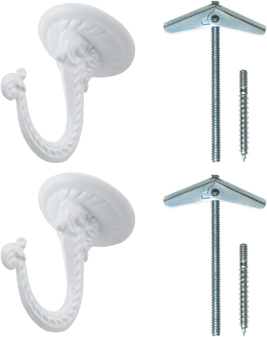 2 Ganchos Techo 1.5" Resistentes con Accesorios