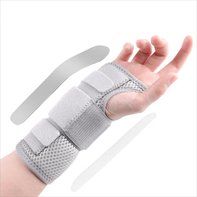 Muñequera ergonómica con férula metálica y plástica