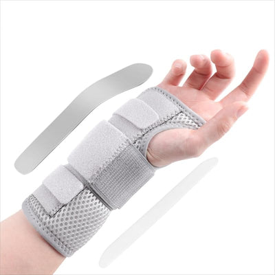 Muñequera ergonómica con férula metálica y plástica