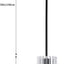 Lámpara colgante isla cocina negro mate 7pulg ajustable
