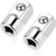 Adaptador enchufe 1/4 pulg a 1/2 pulg acero 2 pzas