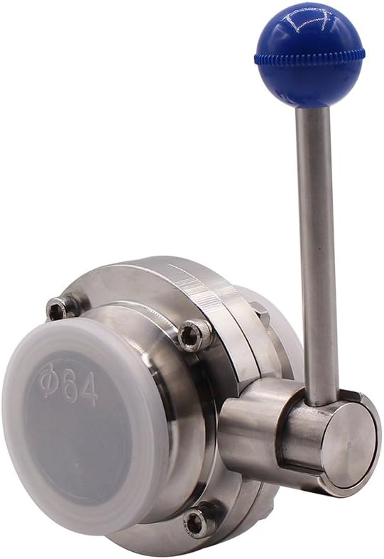 Válvula mariposa sanitaria acero inox 304 tri clamp 2pulg