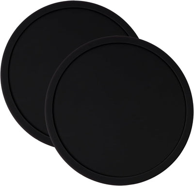 2 Posavasos Silicona Barra Redonda para Mesa Cafetera Té Negro