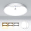 2 Lámparas Techo LED Sensor Movimiento 7pulg 15W