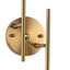 Aplique pared globo dorado 7.5x20pulg base G9 para LED