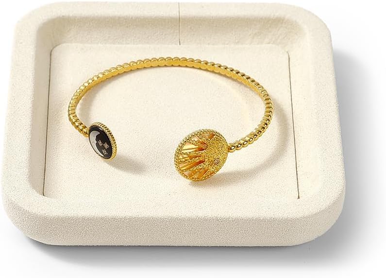 Bandeja microfibra para joyas anillos aretes collares