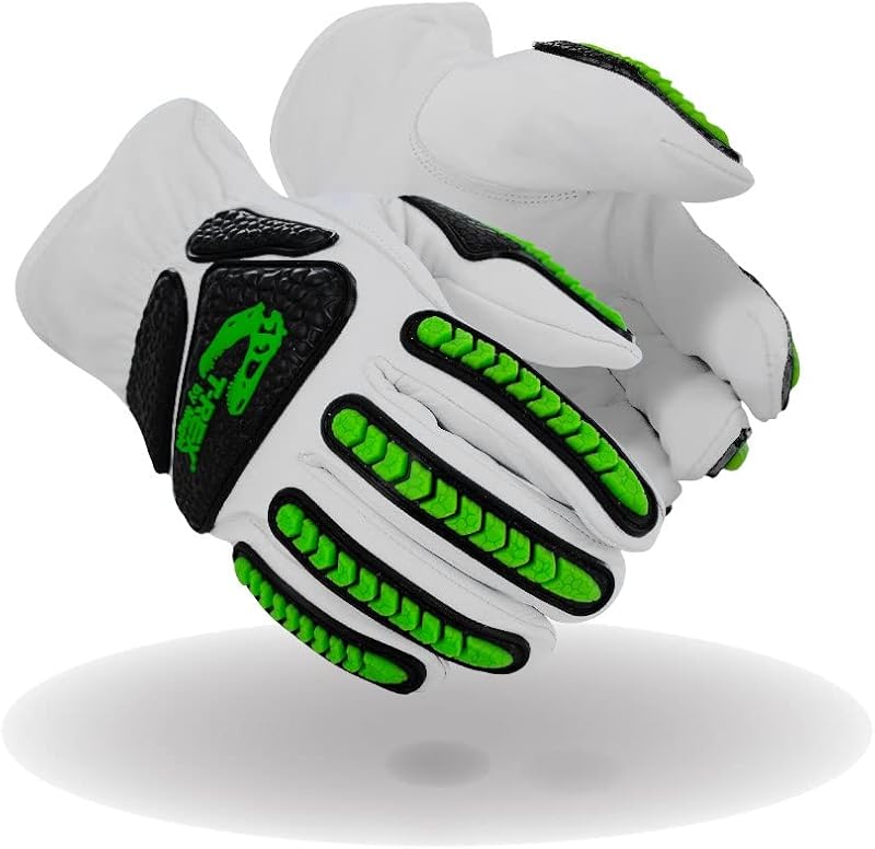 Guantes impacto piel cabra TRX814 ANSI A6 6 Pzas